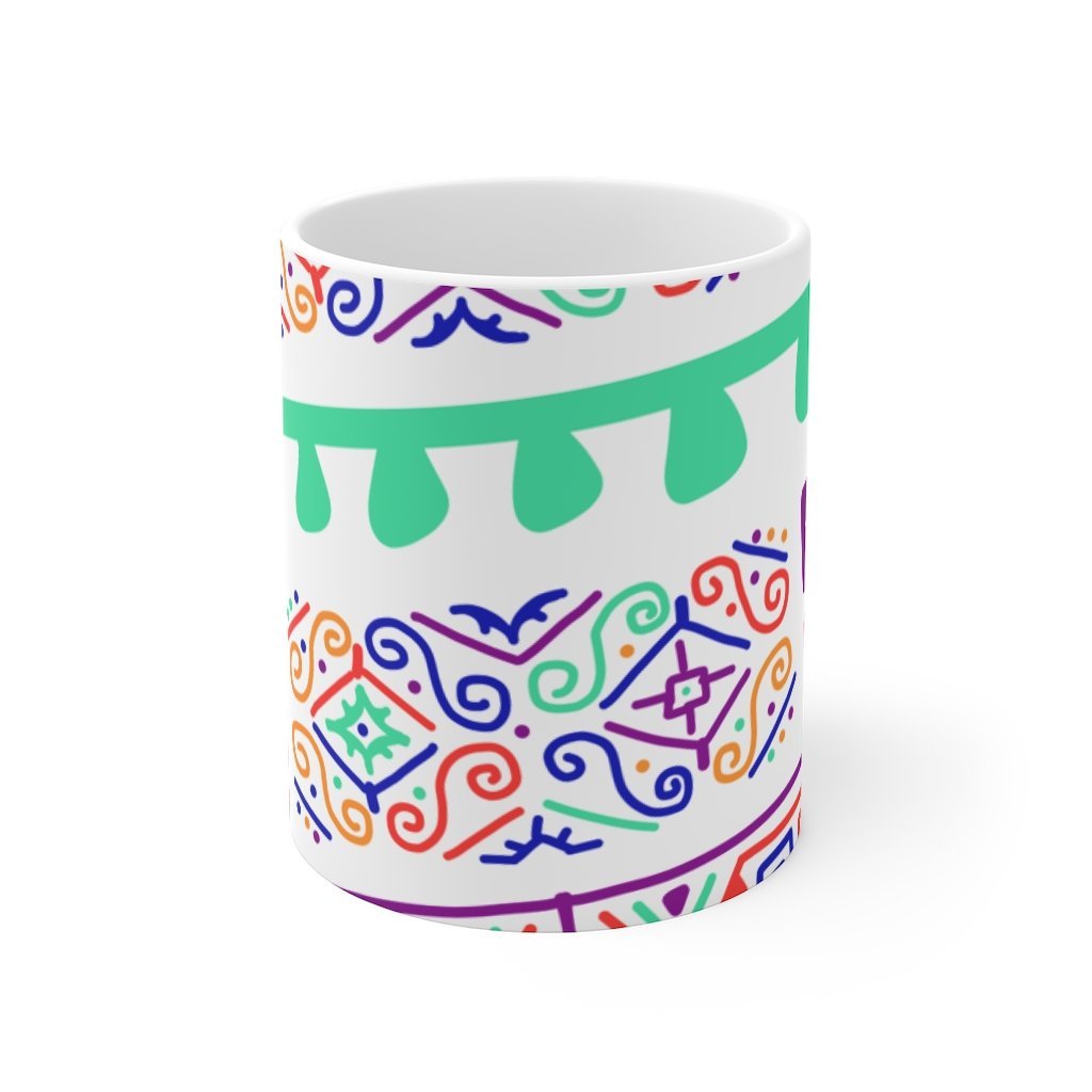 African Tribal Large Print 11oz Mug - Mahogany Queen