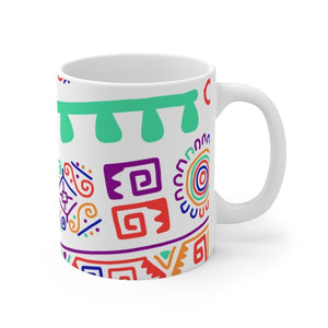 African Tribal Large Print 11oz Mug - Mahogany Queen
