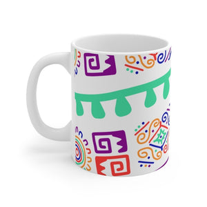African Tribal Large Print 11oz Mug - Mahogany Queen