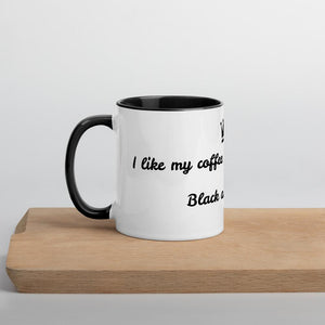 Coffee like Men with Color Inside 11oz mug - Mahogany Queen