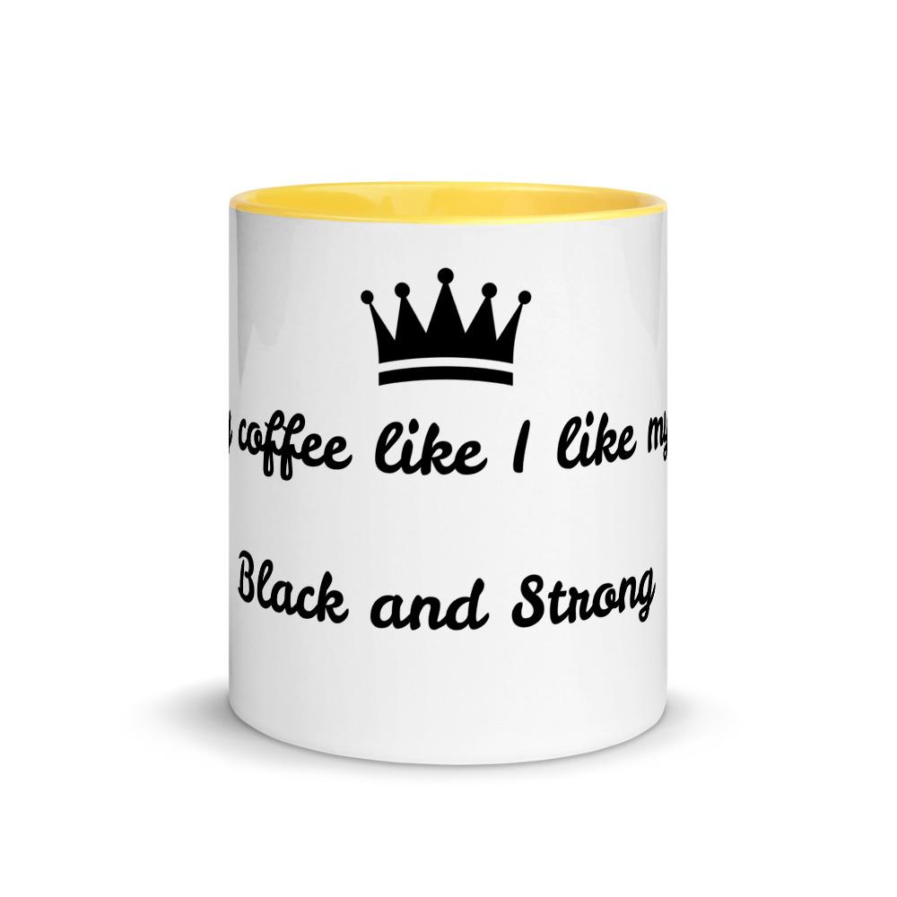 Coffee like Men with Color Inside 11oz mug - Mahogany Queen