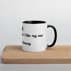 Coffee like Men with Color Inside 11oz mug - Mahogany Queen