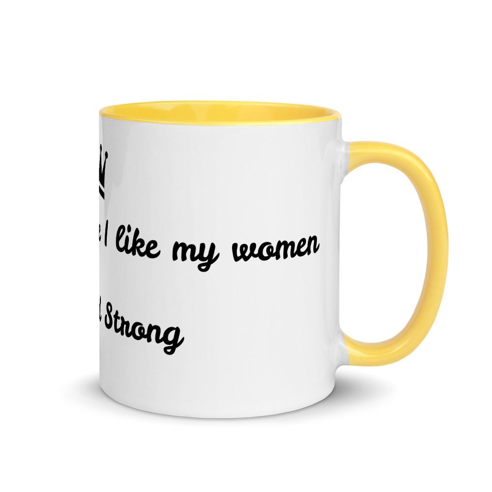 Coffee like Men with Color Inside 11oz mug - Mahogany Queen