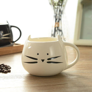 Cute Kids Cat Coffee / Tea Ceramic Mug Cup - Mahogany Queen
