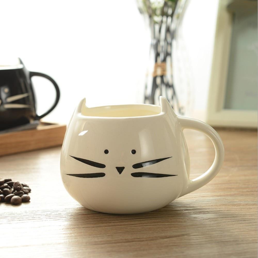Cute Kids Cat Coffee / Tea Ceramic Mug Cup - Mahogany Queen