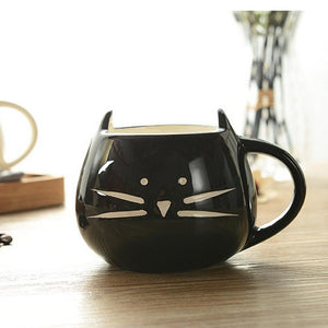 Cute Kids Cat Coffee / Tea Ceramic Mug Cup - Mahogany Queen