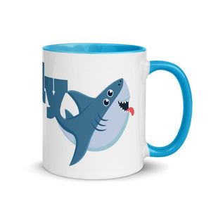 Fun Loving Daddy Shark Mug - Mahogany Queen