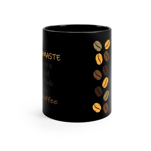 Namaste Black 11oz mug - Mahogany Queen
