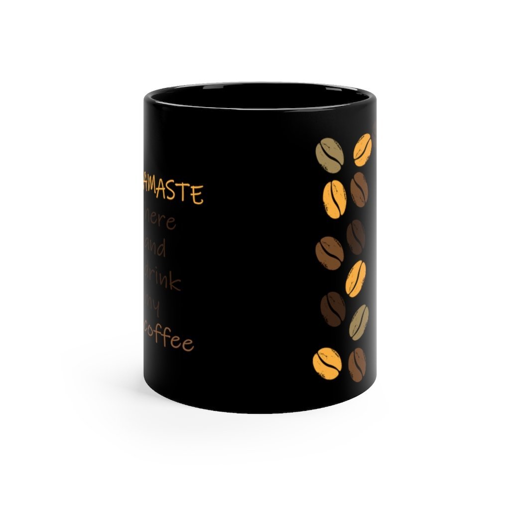 Namaste Black 11oz mug - Mahogany Queen