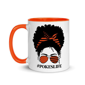 Pokes Life/ Black Girl Magic Mug - Mahogany Queen