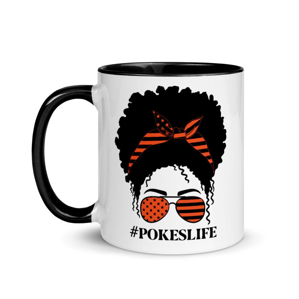 Pokes Life/ Black Girl Magic Mug - Mahogany Queen