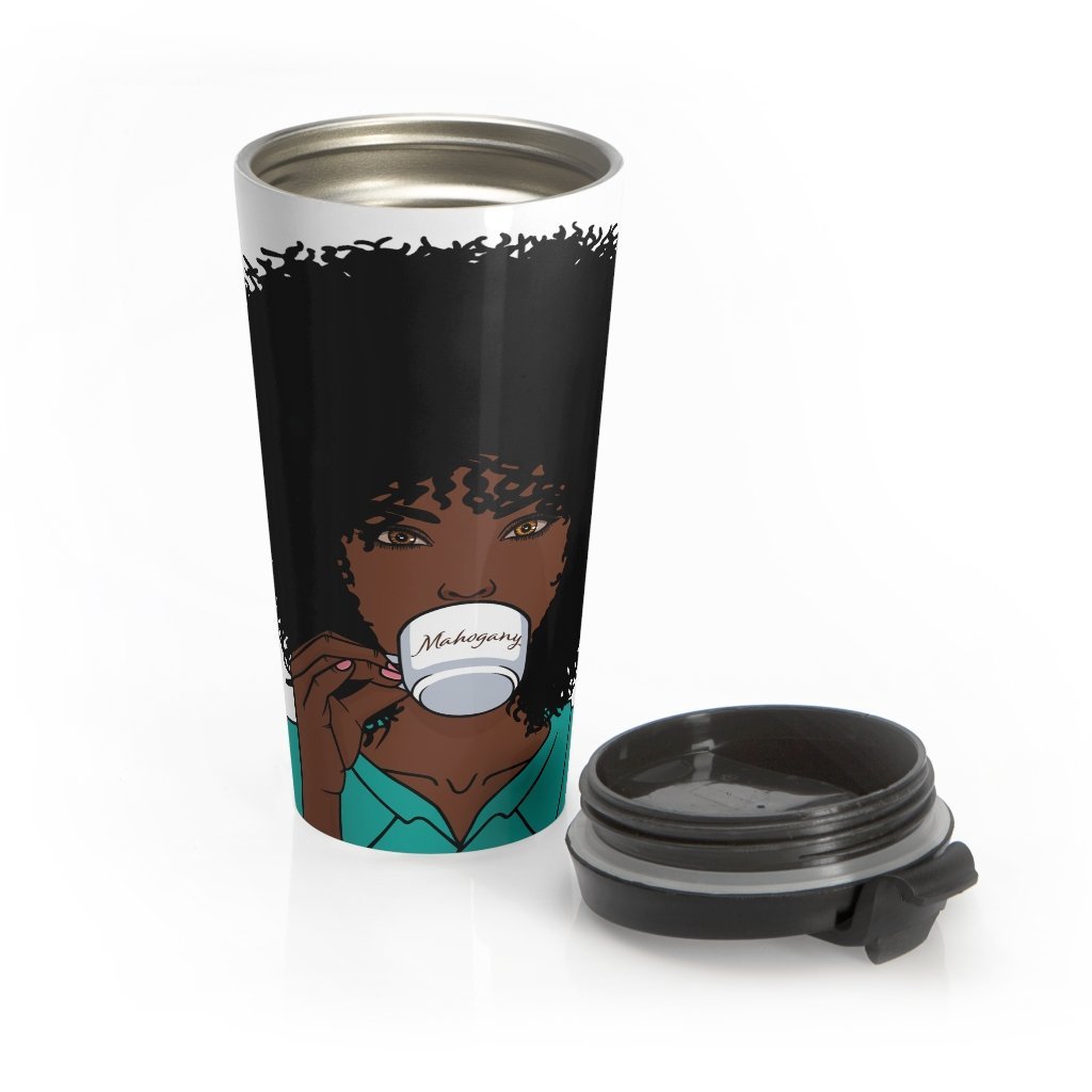 Stainless Steel Travel Mug - Mahogany Queen