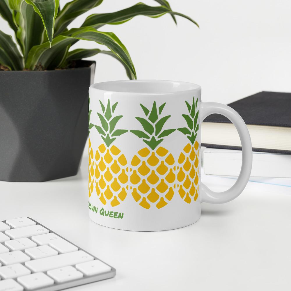 Wear Your Crown Queen Pineapple Mug - Mahogany Queen
