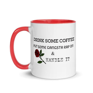 11 oz Gangster Coffee Mug with red handle - Mahogany Queen