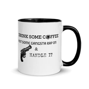 11oz Gangster coffee mug with pistol - Mahogany Queen