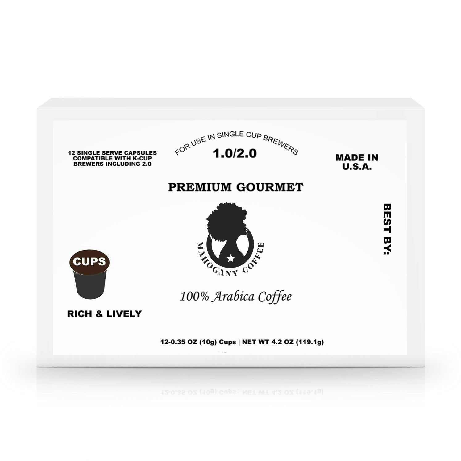 12 count K-cups - Mahogany Queen Coffee