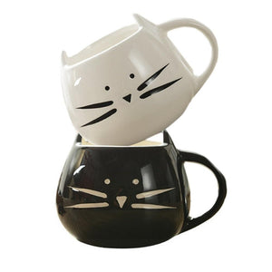 Cute Kids Cat Coffee / Tea Ceramic Mug Cup - Mahogany Queen