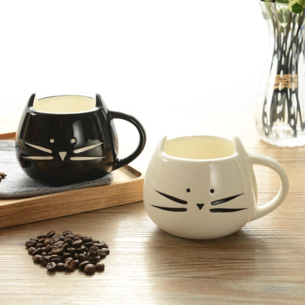 Cute Kids Cat Coffee / Tea Ceramic Mug Cup - Mahogany Queen