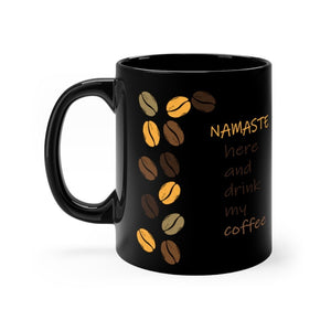 Namaste Black 11oz mug - Mahogany Queen