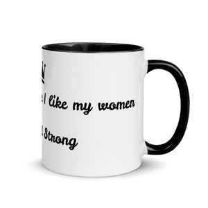 Strong Women Mug with Color Inside - Mahogany Queen