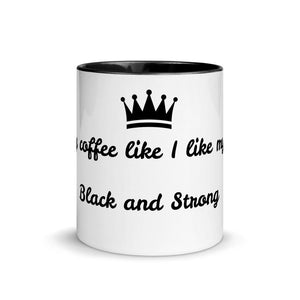 Strong Women Mug with Color Inside - Mahogany Queen
