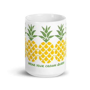 Wear Your Crown Queen Pineapple Mug - Mahogany Queen